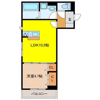 間取図 TOMARI有玉