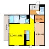 F-Grange十軒 1LDKの間取り