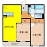 メゾン　ド　アン 2LDKの間取り