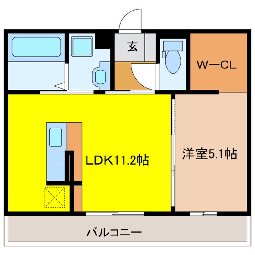 間取図 D-ROOM　KAMIJIMA
