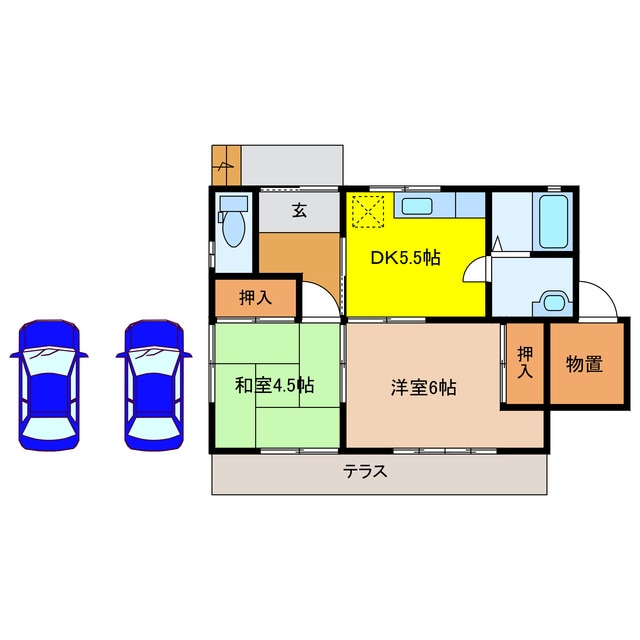 間取り図 上石田貸家