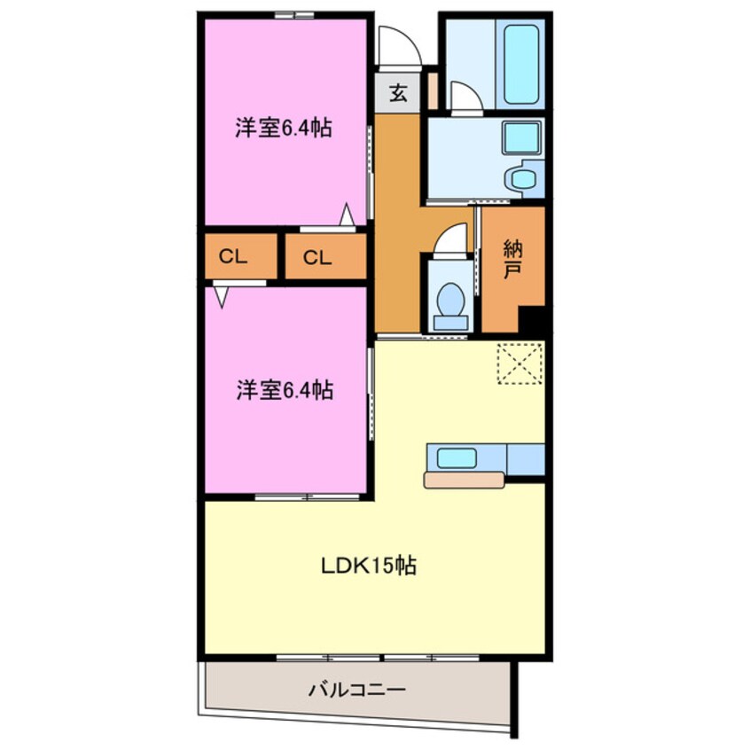 間取図 ドリームヒルズ有玉台