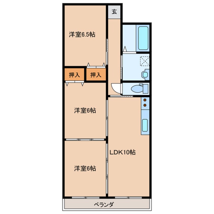 間取図 ビエナコートN棟