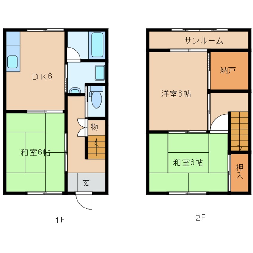 間取図 サンビレッジYAMAMOTO　E棟