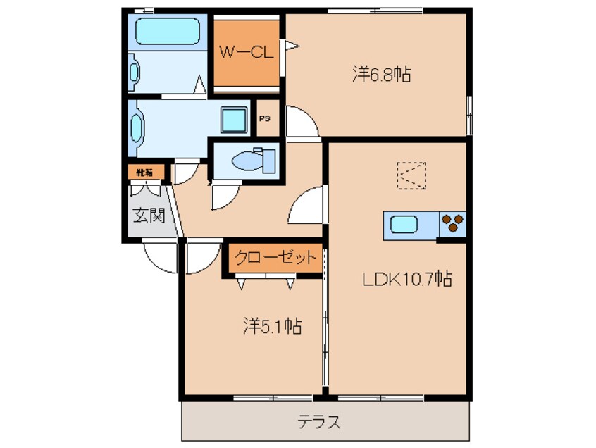 間取図 パラディーゾⅡ