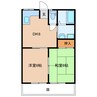 コーポ西本 2DKの間取り