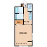 タウニーつくしんぼ 1Kの間取り