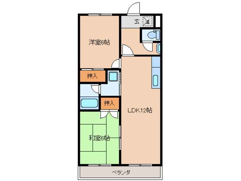 間取図 KUWATAハイツ