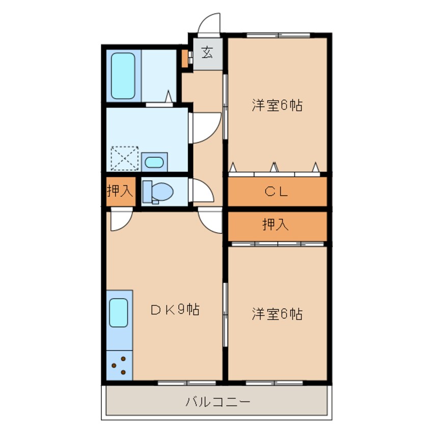 間取図 コーポビオラ