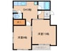 ハイツ匠 2DKの間取り