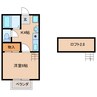 マンションプレリア 1Kの間取り