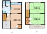 白川住宅 3DKの間取り