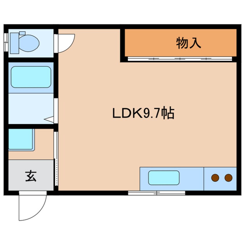 間取図 高山本線（岐阜県内）/高山駅 バス19分丹生川中学校前下車:停歩3分 2階 築38年