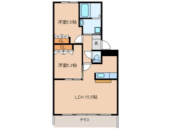 間取図 高山本線（岐阜県内）/下呂駅 徒歩15分 1階 築19年