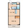 レジデンス桜山　2番館 1DKの間取り