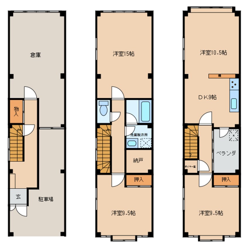 間取図 片原町貸家