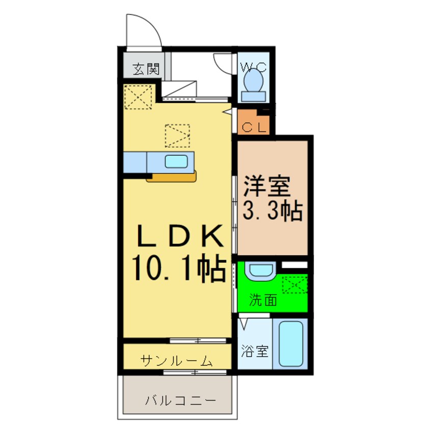 間取図 ボヌールA・B