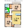 ハーブメゾン多田A・B 2LDKの間取り