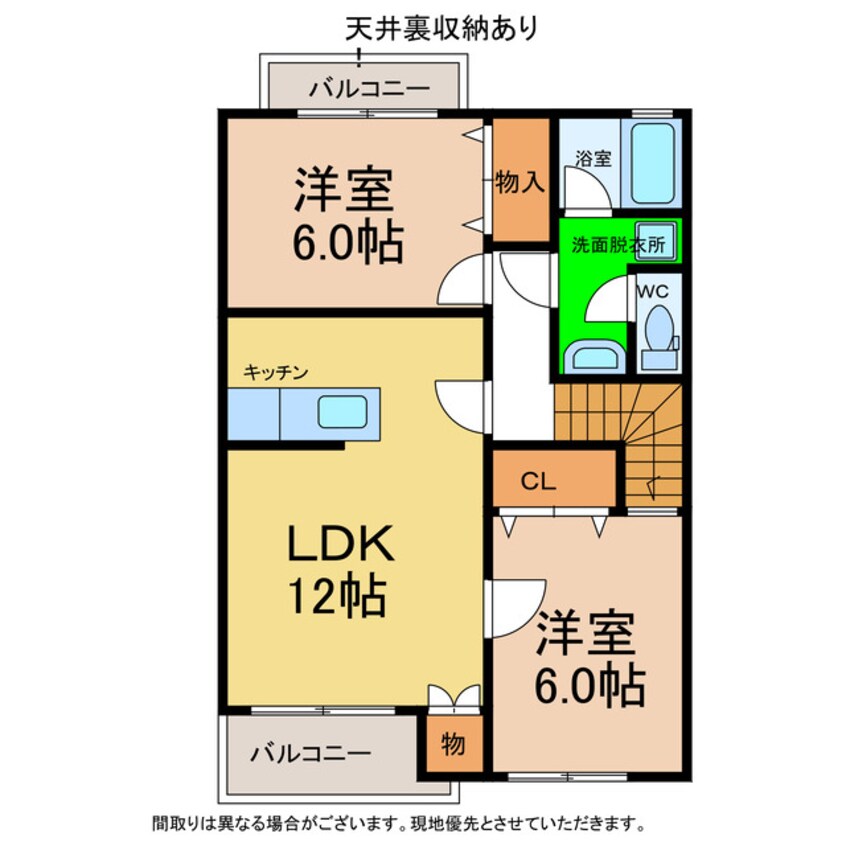 間取図 ハーブメゾン多田A・B