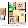 アクアノート 2LDKの間取り