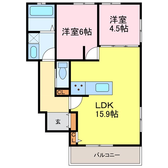 間取り図 Gros Cerf Ⅰ
