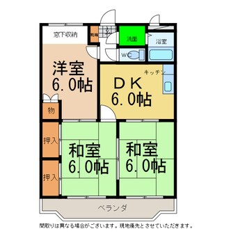 間取図 ハイランドマンション多田１・２号