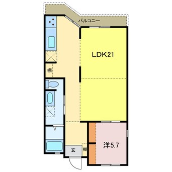 間取図 第1眉山マンション