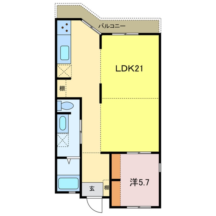 間取図 第1眉山マンション