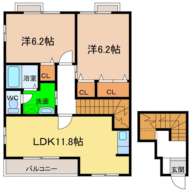 間取り図 フォンテーヌA・B