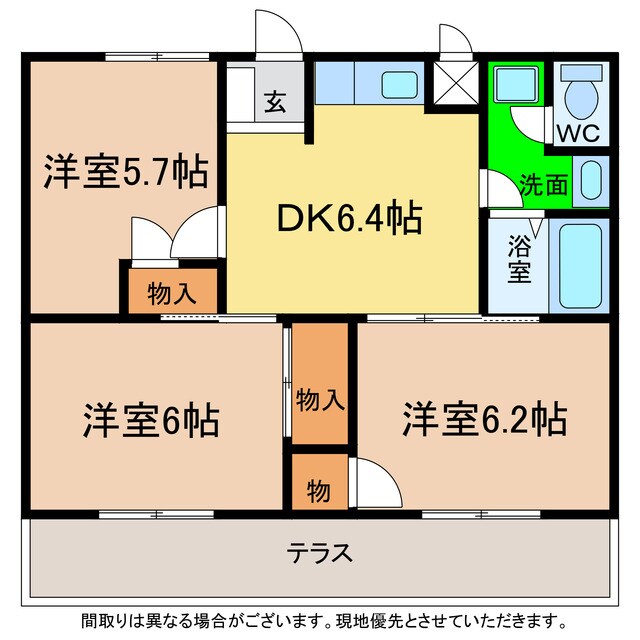 間取り図 マツモトGマンションA・B