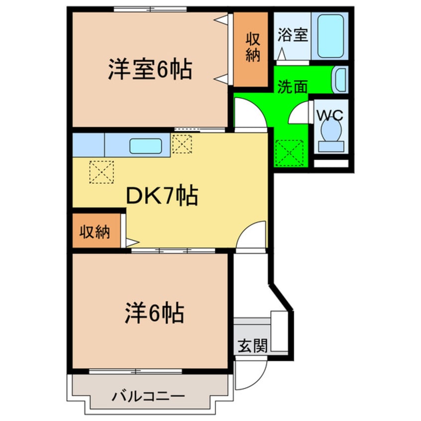 間取図 シャンゼリゼ弐番館