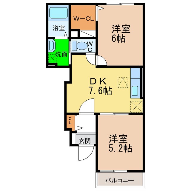 間取り図 レモングラスＡ・Ｂ