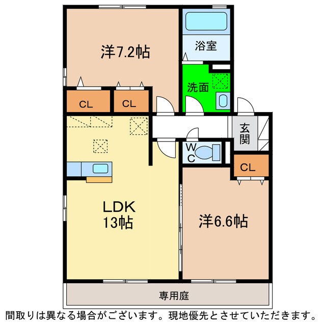 間取り図 サンモールＹ Ａ・Ｂ