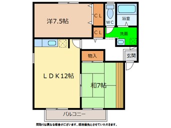 間取図 ハイカムール千代ケ丸Ａ・Ｂ・Ｃ