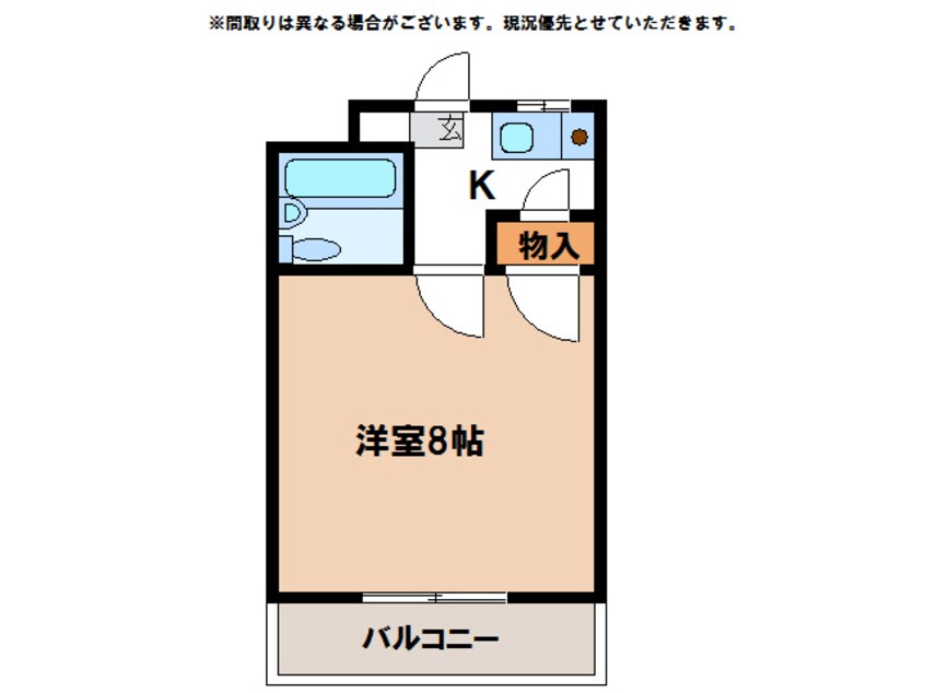 間取図 ファーストインＫ