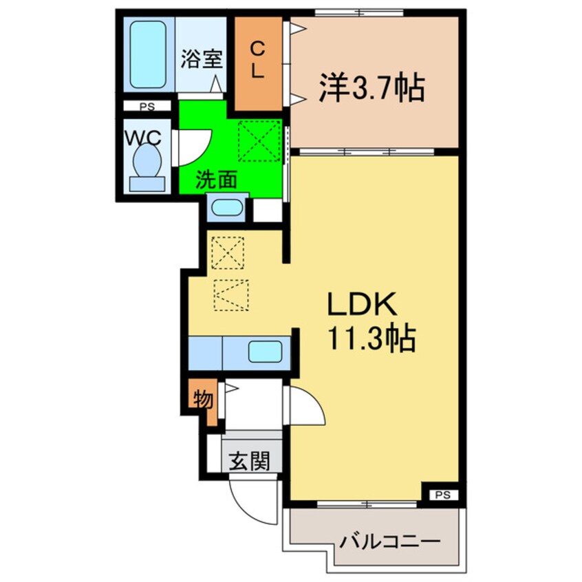 間取図 プリマベーラＡ・Ｂ