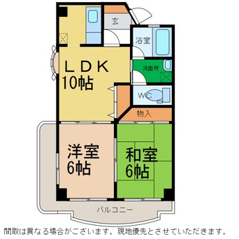 間取図 レオパレス松島