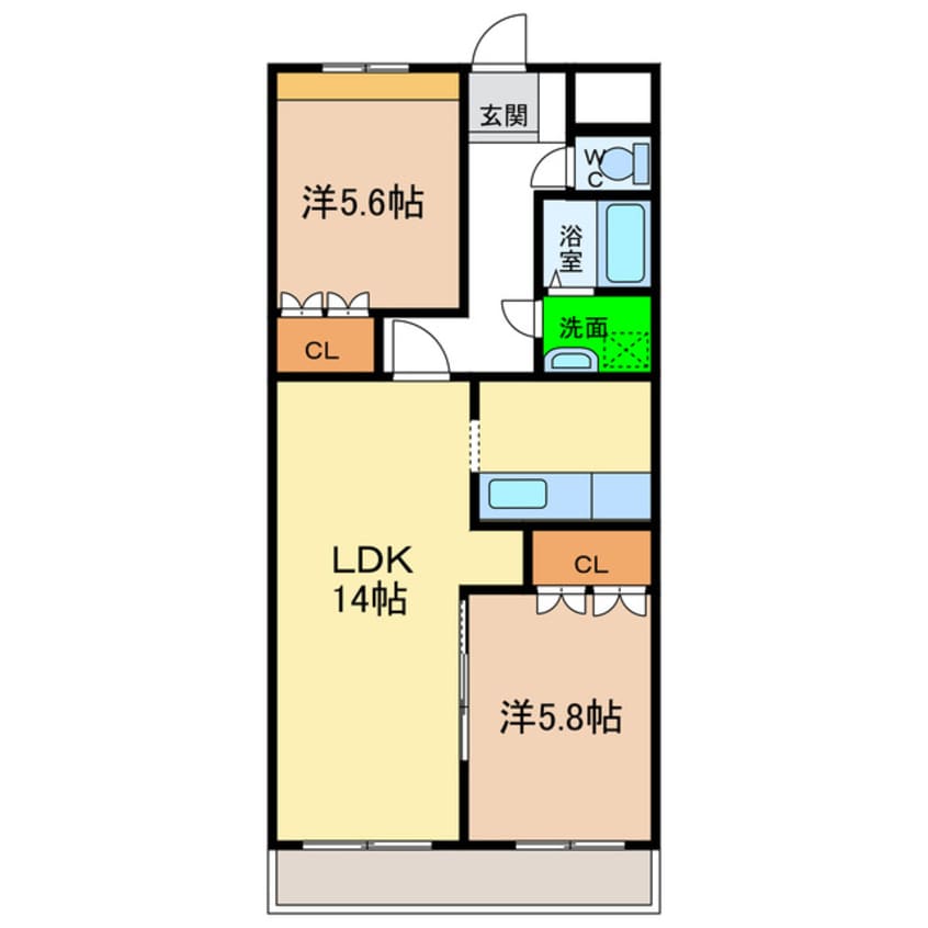 間取図 ルミナスハイム羽浦Ⅲ