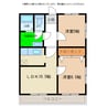 浅井ハイツ 2LDKの間取り
