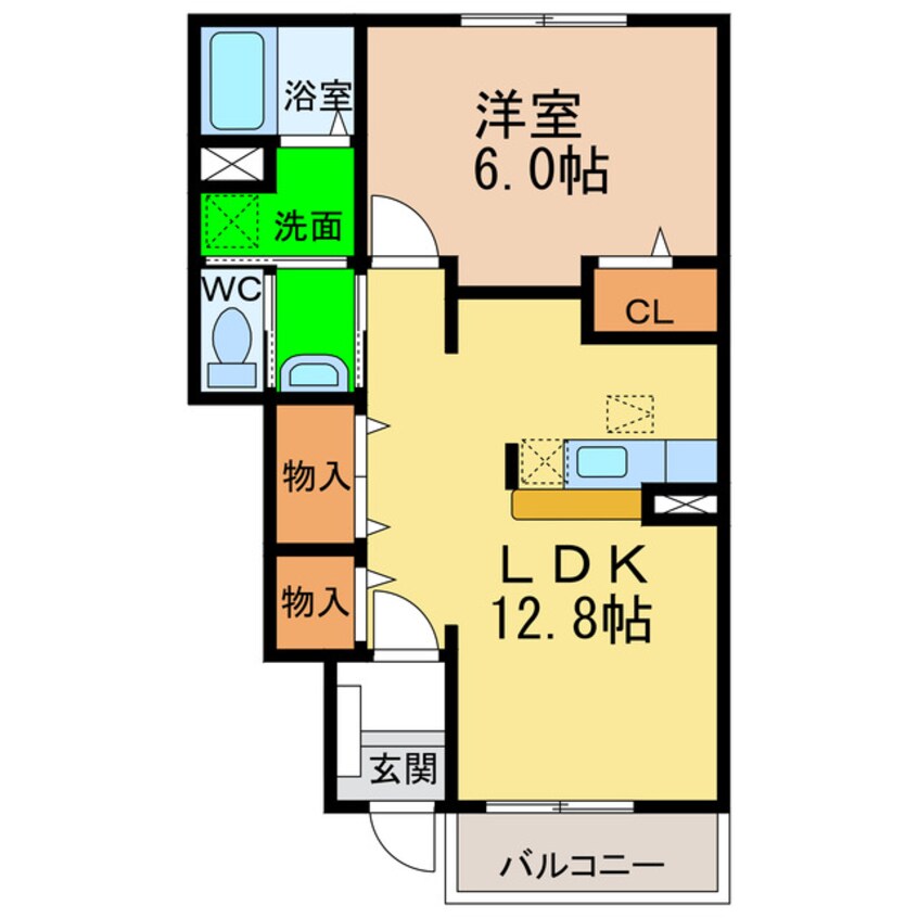 間取図 アンジェリカ A・B・C
