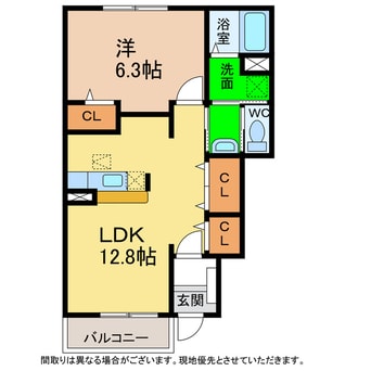 間取図 アンジェリカ A・B・C