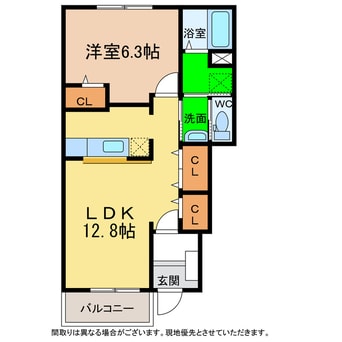 間取図 アンジェリカ A・B・C