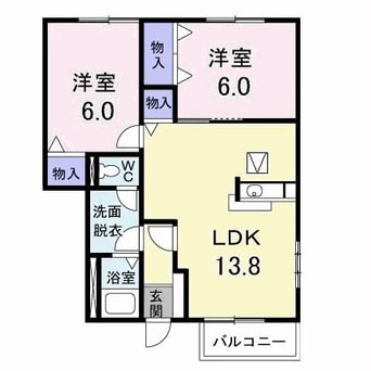 間取図 サンシェールＡ・Ｂ