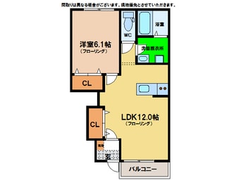 間取図 カネイコート日開野Ⅱ