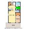 ルナ　ラパンＡ 1LDKの間取り