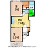 ＥＳＰＯＩＲ 2DKの間取り