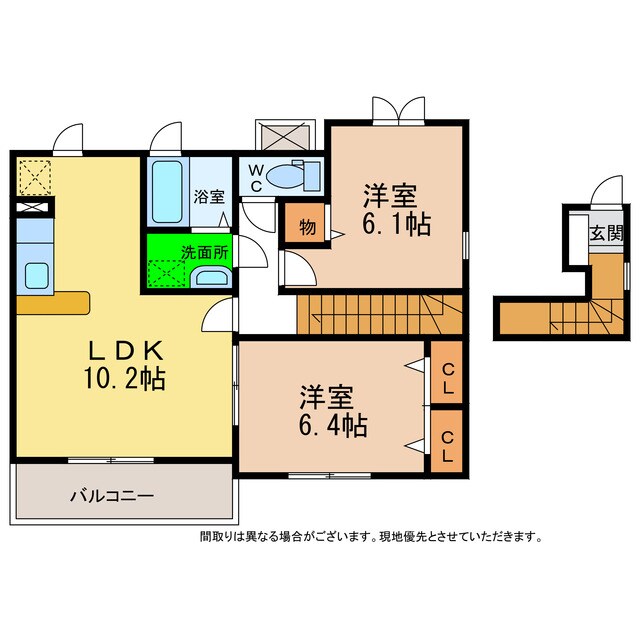 間取り図 ハッピネスハウスA・B