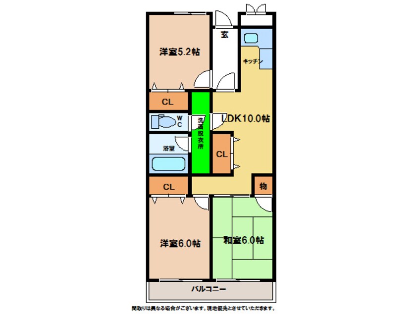 間取図 エスポアール石橋