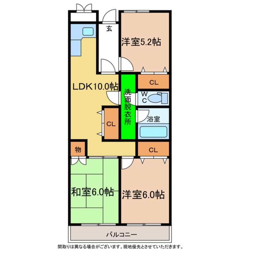 間取図 エスポアール石橋