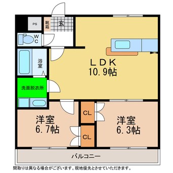 間取図 ルミナスハイム羽浦